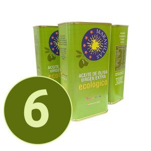 Pack 6 latas de aceite de oliva virgen extra ecológico