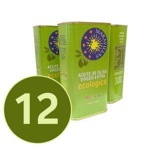 Pack 12 latas de aceite de oliva virgen extra ecológico